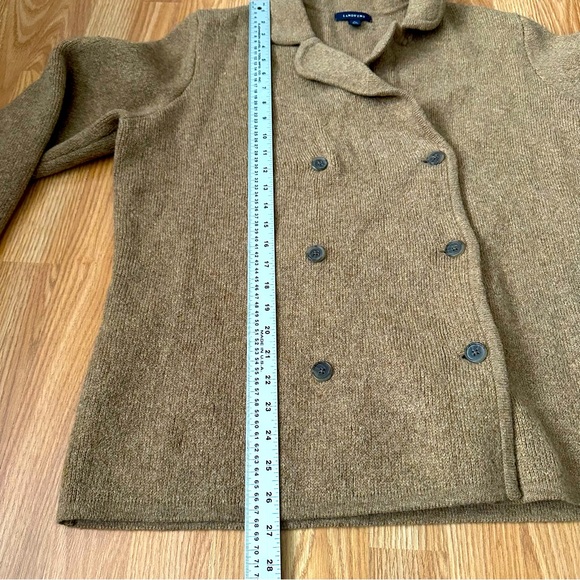Lands’ End Women’s Cardigan Double Breasted XL 18-20 Lambs Wool - Picture 4 of 9